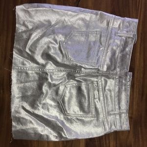 Forever 21 silver mini skirt!